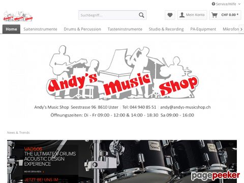 Andys Musicshop in Uster ZH