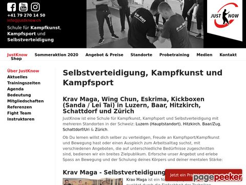 justknow.ch - Kampfkunst / Selbstverteidigung / Kampfsport