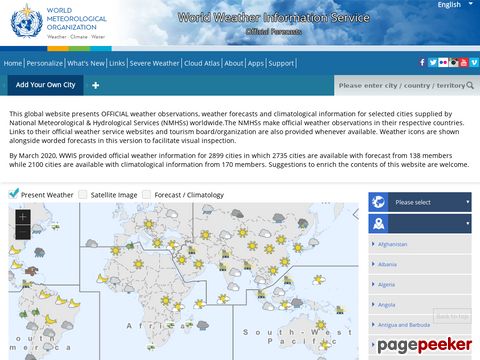 worldweather.org - World Wide Weather Information Service