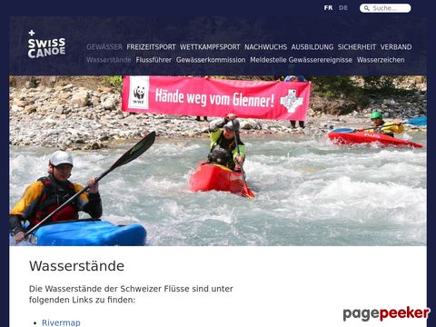 Wasserstand der Schweizer Flüsse