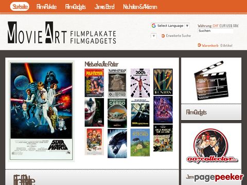 movieart.ch - Plakat-Shop & Film-Gadgets