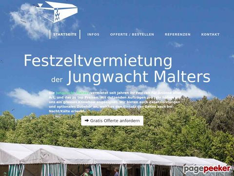 jwmalters.ch - das Festzelt der Jungwacht Malters günstig mieten