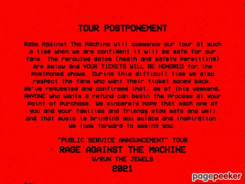 Rage Against The Machine - The Official Site