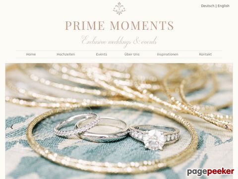 Prime Moments - Ihr Weddingplaner mit Stil und Eleganz