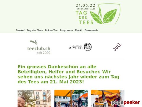 Internationaler Tag des Tees | Lokale Inszenierung Zürich