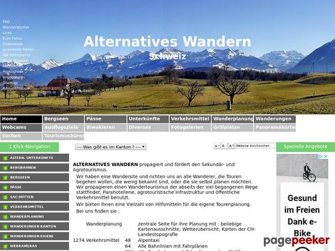 alternatives-wandern.ch - Alternatives Wandern