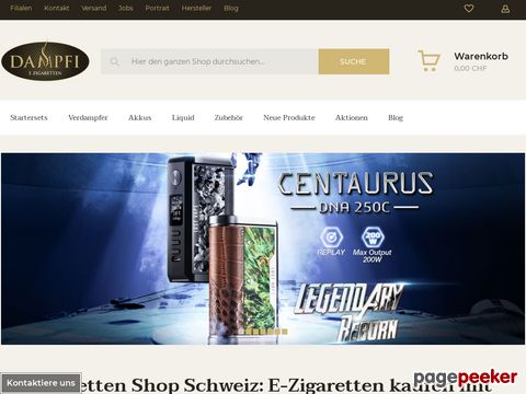 Dampfi - Der günstigste E Zigarette Shop schweizweit.