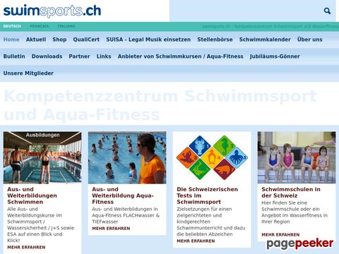 swimsports.ch Homepage