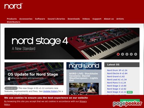 Nord Keyboards - Nord keyboards are handmade in Sweden by Clavia DMI AB