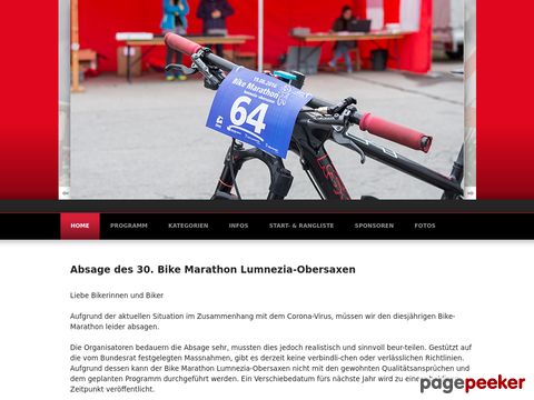 Bike Marathon Lumnezia (Graubünden, Schweiz)
