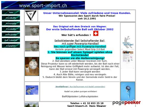 Sport-import.ch / Vereins- und Sportartikel