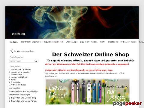Zigi24.ch - E-Zigaretten und Liquids