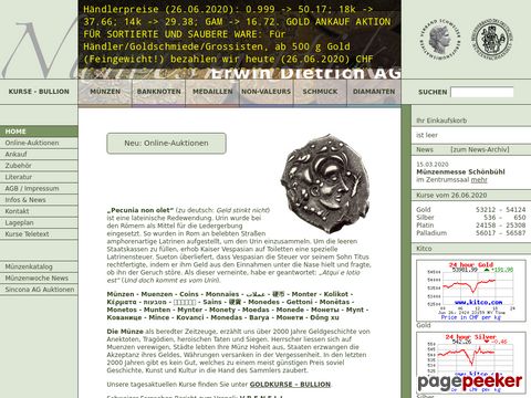 numismatik.ch - Ankauf und Verkauf von Münzen, Medaillen, Banknoten, Goldvreneli, Altgold, Diamanten, Schmuck