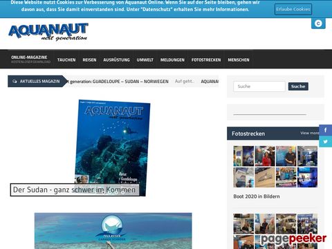 Aquanaut - Die Tauchzeitschrift - Das Neuste und infos rund um den Tauchsport