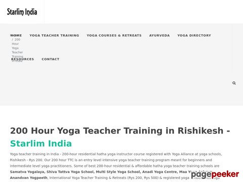Yoga Teacher Training in Indien