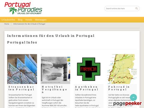 portugalparadies.de - Urlaub in Portugal - Vermittlung von Ferienhäusern, Ferienwohnungen, etc.