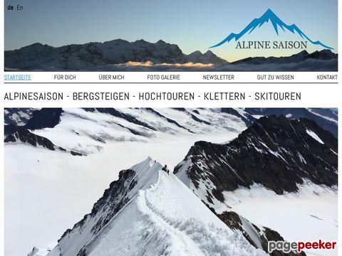 alpinesaison.ch - Skitouren Schweiz