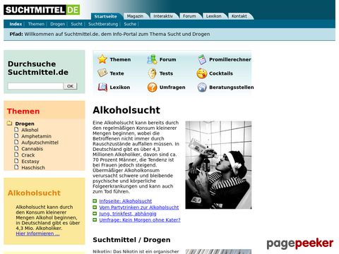 Suchtmittel.de - Infos über Sucht und Drogen