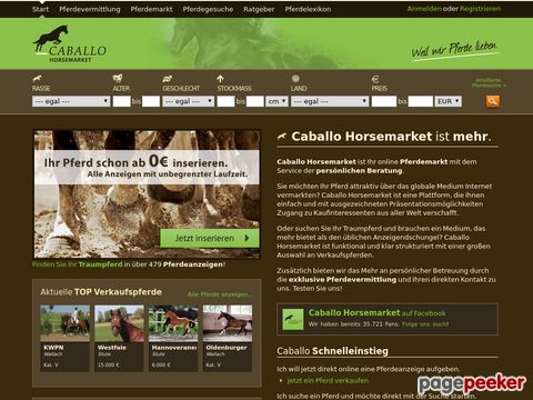 Caballo Horsemarket - Weil Wir Pferde lieben