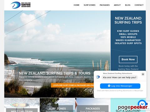 New Zealand Surfing Adventures - New Zealand Surfing Trips, Surf Tours, Vacations