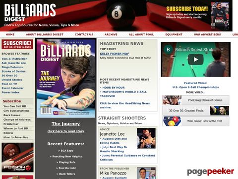 Billiards Digest — Pool Magazine for News, Instruction & More