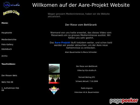 Aare-Projekt 2008 - Video von Riesenwels