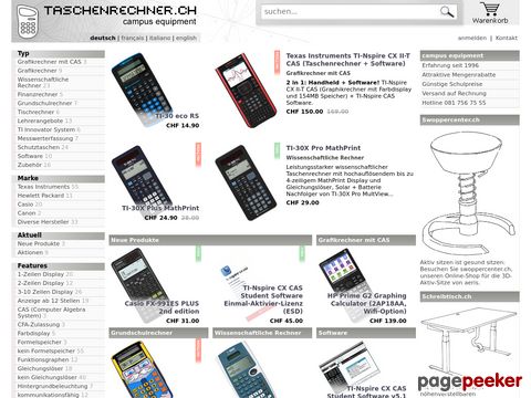 Taschenrechner.ch - schnell - günstig - online