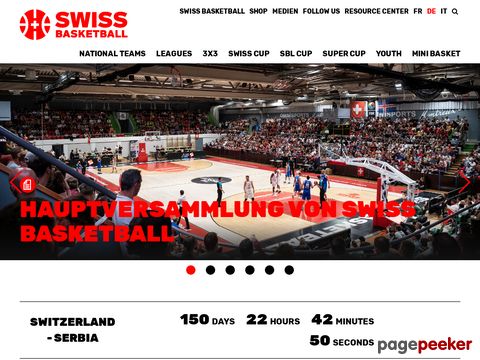 Swiss Basketball ist der Schweizerische Basketballverband