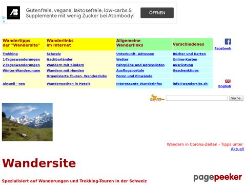 wandersite.ch - Wanderungen und Trekking in der Schweiz