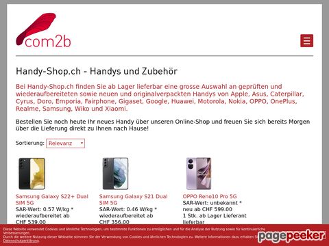 Handy-Shop.ch - Der Online-Shop für Handys und Zubehör