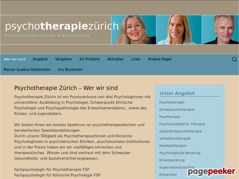 psychotherapie-zueri.ch - Psychotherapeutischer Praxisverbund in Zürich