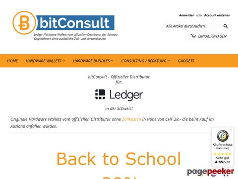 bitConsult.ch - offizieller Distributor des Ledger Produkte für die Schweiz
