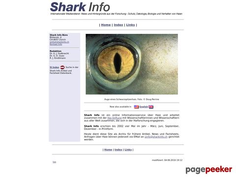 sharkinfo.ch - Alles über Haie - Hai-Informationsportal