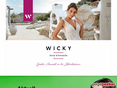 brautmode-wicky.ch - Hochzeitskleider | Cocktailkleider | Abendkleid - Brautmode Wicky