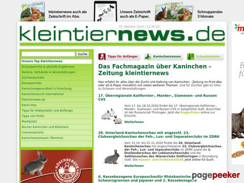 kleintiernews.de - Kaninchen Zwergkaninchen Meerschweinchen - kleintiernews.de 