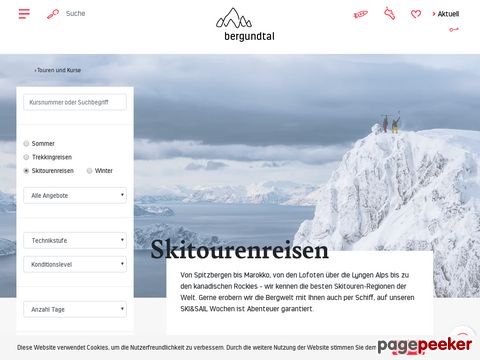 bergundtal.ch - Skitouren Kurse und Touren für Einsteiger und Fortgeschrittene