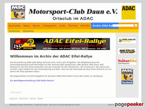 eifel-rallye.de - ADAC Eifel-Rallye