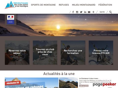ffcam.fr - Fédération française des clubs alpins et de montagne FFACM (Französischer Alpenverein)