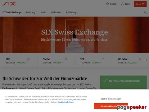 SIX Swiss Exchange - SWX - Aktien - Kurse und Infos