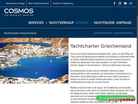 Cosmos Yachting - Yachtcharter Griechenland