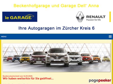 Beckenhofgarage G. DellAnna - Offizielle Renault-Vertretung & Reparatur aller Marken (Zürich)
