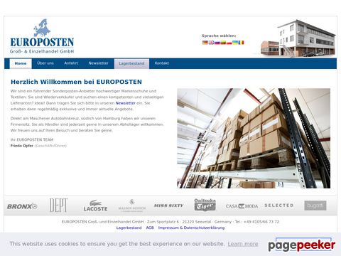 europosten.de - Onlineshop für kleine Mengen und Restbestände.