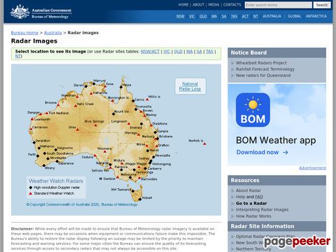 Australian Weather Watch Radar Network