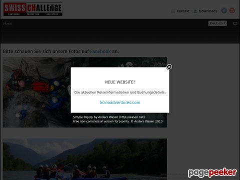 swisschallenge.ch - Canyoning, Rafting, Outdoor- und Adventure-Aktivitäten