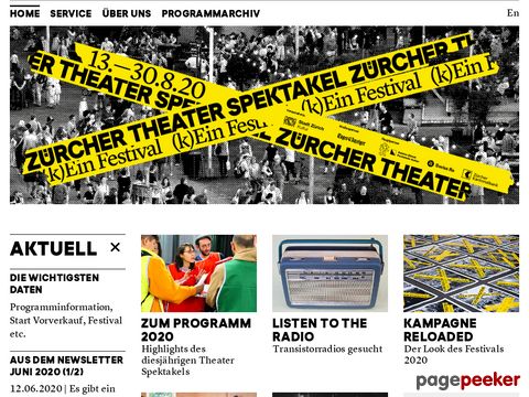 Zürcher Theater Spektakel - Internationales Theater-Festival