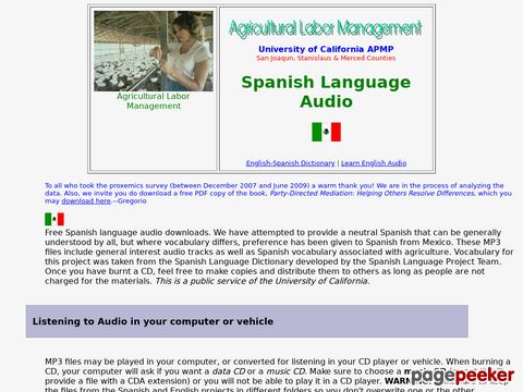 Learning Spanish Audio Files