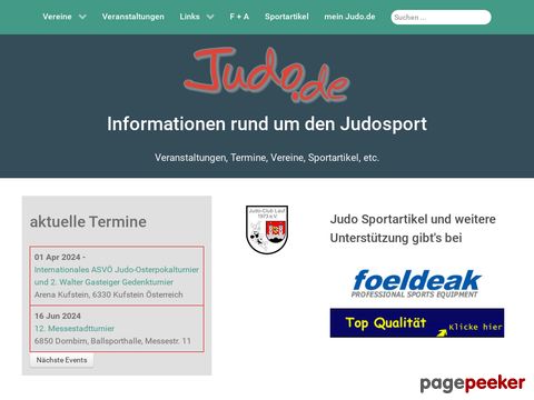 Judo online - Informationen rund um den Judosport