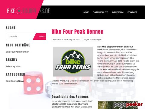 BIKE Four Peaks - viertägige Etappenrennen in Deutschland und Oesterreich