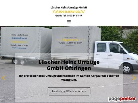 zuegeldienstleister.ch - Transportunternehmen Aargau