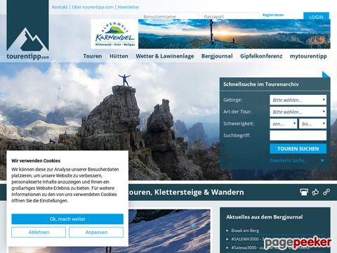tourentipp.de - Routen aus Deutschland, Österreich, Italien, Schweiz mit vielen Bildern